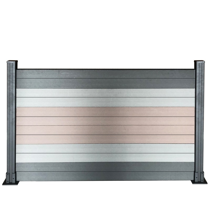 High Quality Colorful Outdoor Garden Multi-Style Wood Plastic Composite WPC Privacy Fence