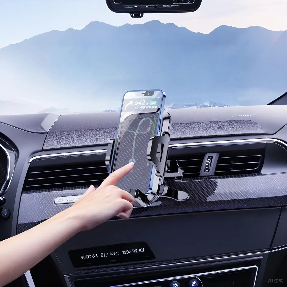 Держатель телефона на присоске для дефлектора в авто