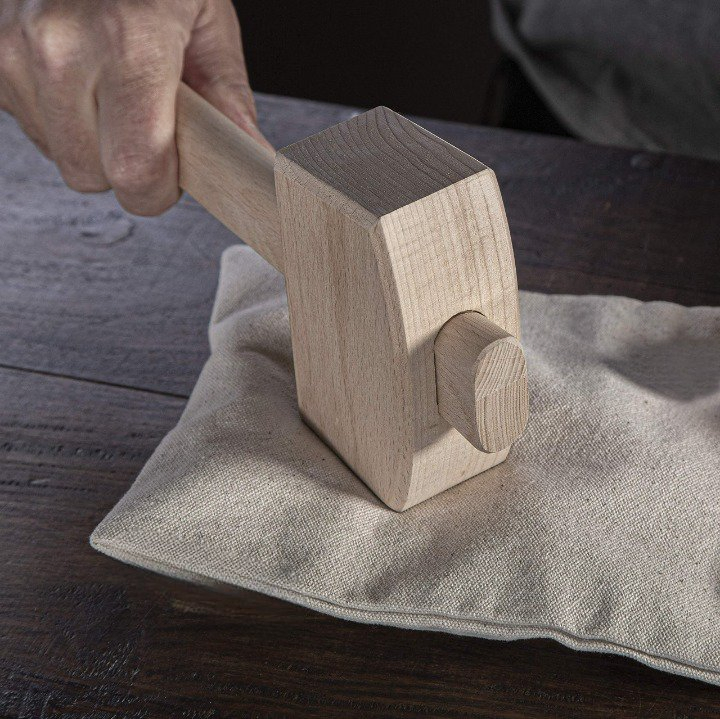 Молоток для льда Lewis Bag с деревянным молотком и холщовой сумкой