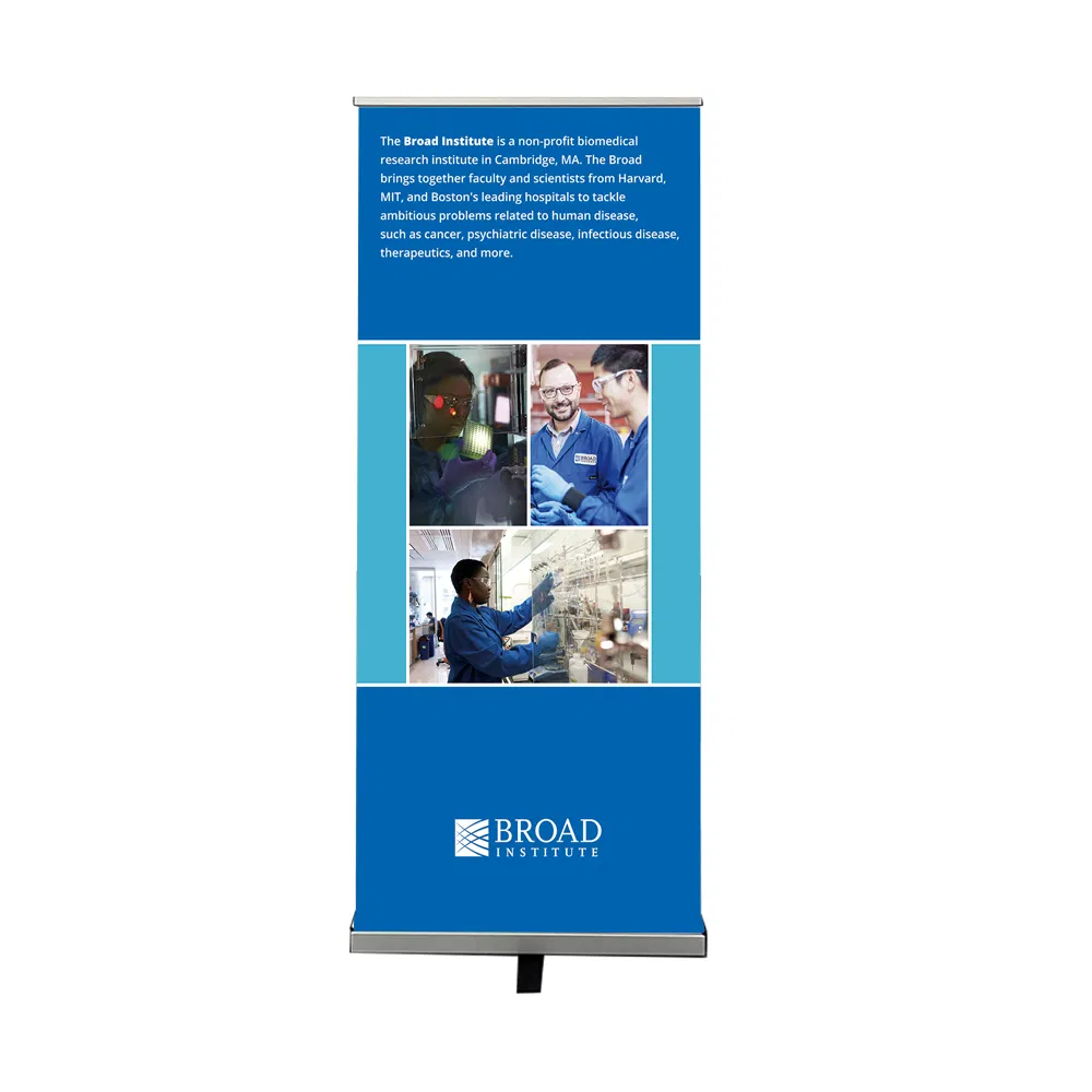 Aluminium Silver Roll up Stand Banner Trade Show Backwall Display Exhibition Frame Display Retractable Banner