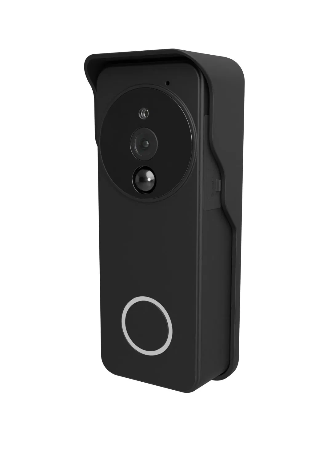 1080P Wide Angle Black Color Real Time Video Doorbell Tuya APP