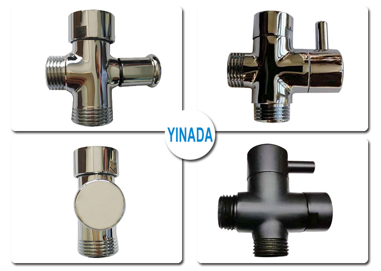 Brass Diverter Valve Shower Diverter 3 Ways for Bath Shower Faucet