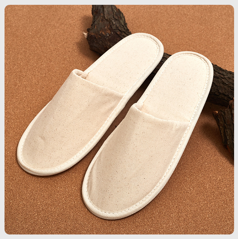 Eco-Friendly Disposable Cotton Slippers for Hotels and Spas