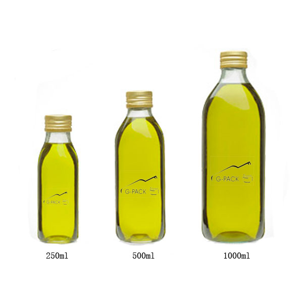Classic Glass Marasca Oil Bottle, Glass Dorica Oil Bottle with Cap