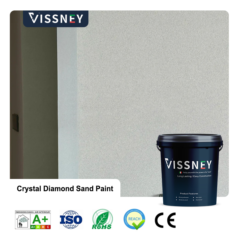 Vissney Crystal Diamond Sand Paint for Elegant Home and Office Walls