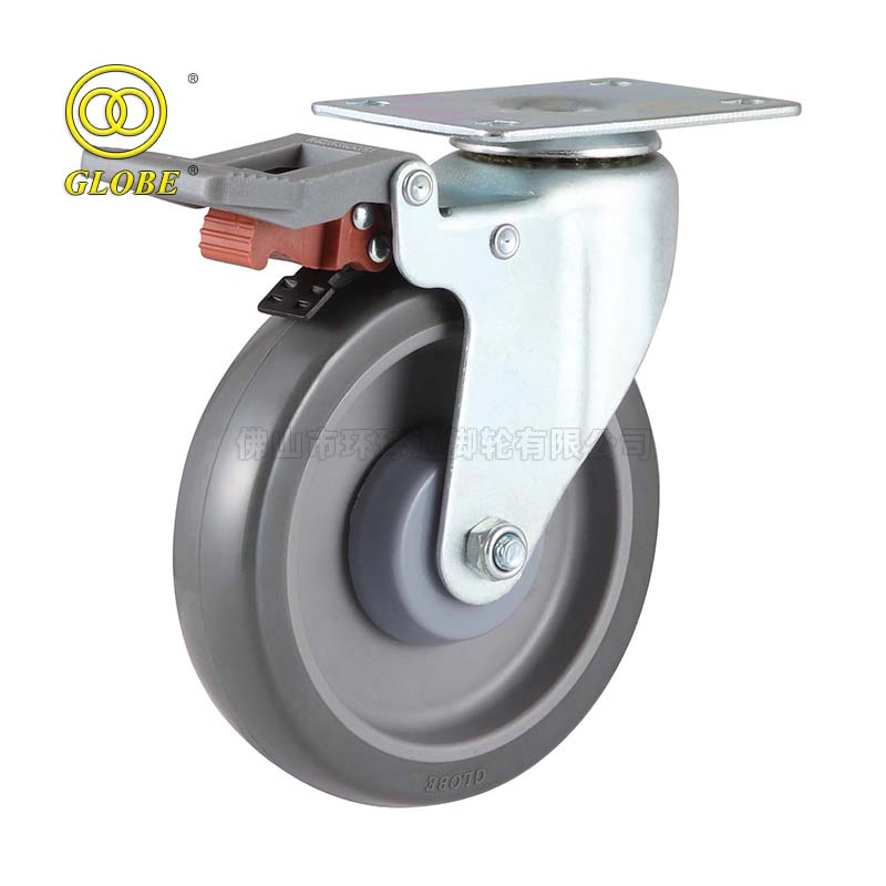 PU Shopping Trolley Caster Suitable for Supermarket Cart Casters Wheels