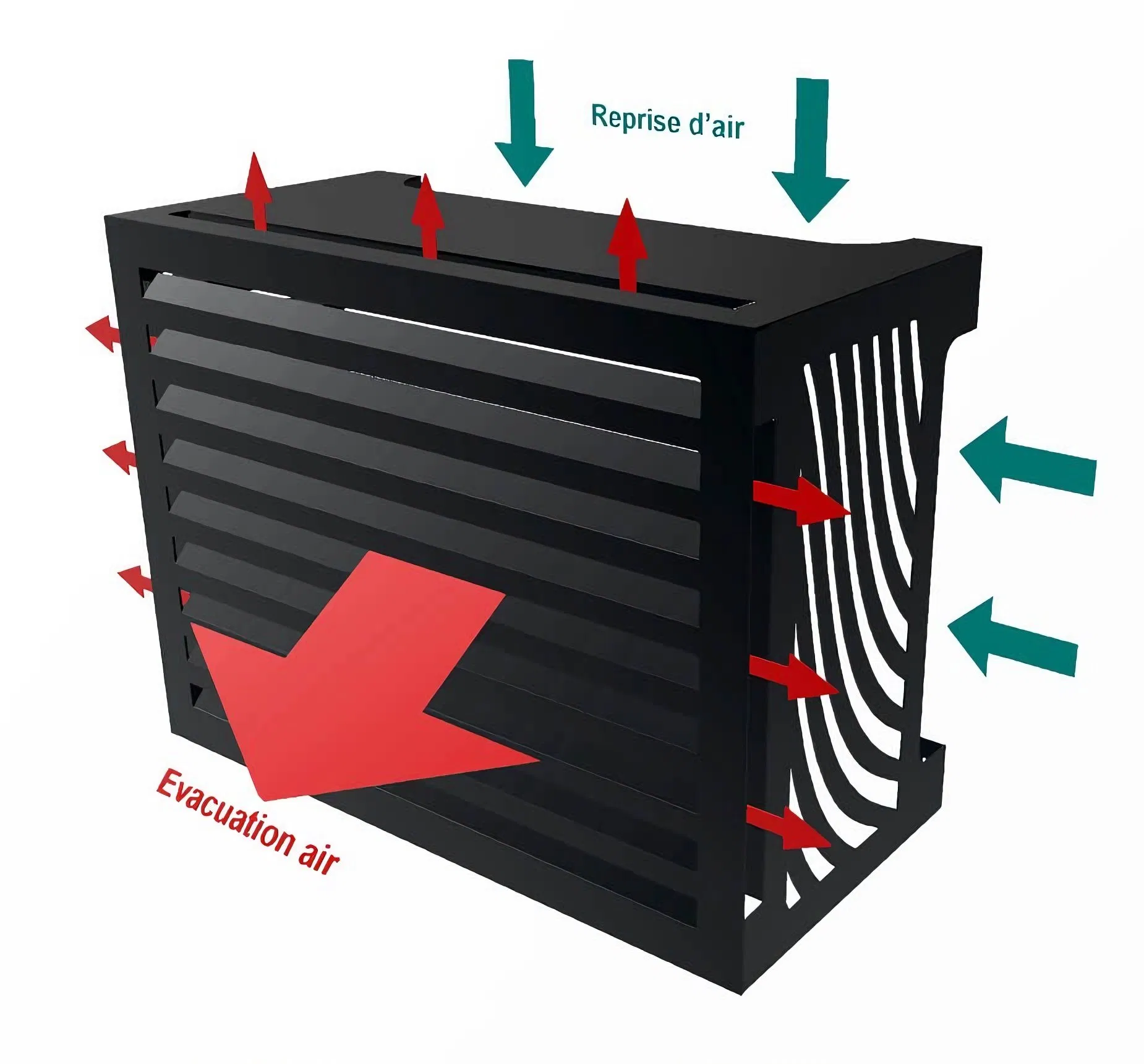 Outdoor Furniture Louver Aluminum Contemporary Water Resistant Lightweight Eco-Friendly Durable Air Conditioner Unit Covers