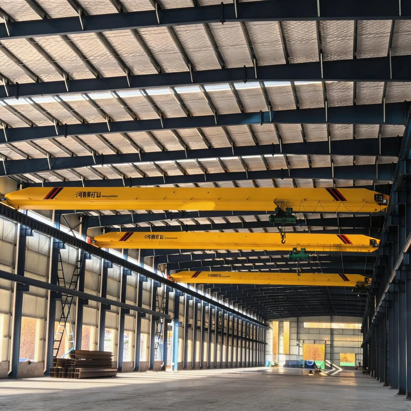 China Low Cost Prefab Light Steel Structure Nave Industrial Metal Prefabricated Structural Building Materials Workshop Warehouse