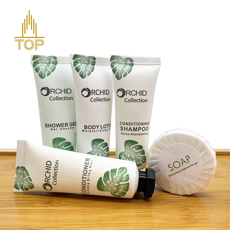 Custom 30 Ml Pet Tube Packaging 5 Star Hotel Amenities Shampoo Conditioner