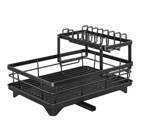 Подставка для посуды RA-17, бело-золотая, для сушки и хранения