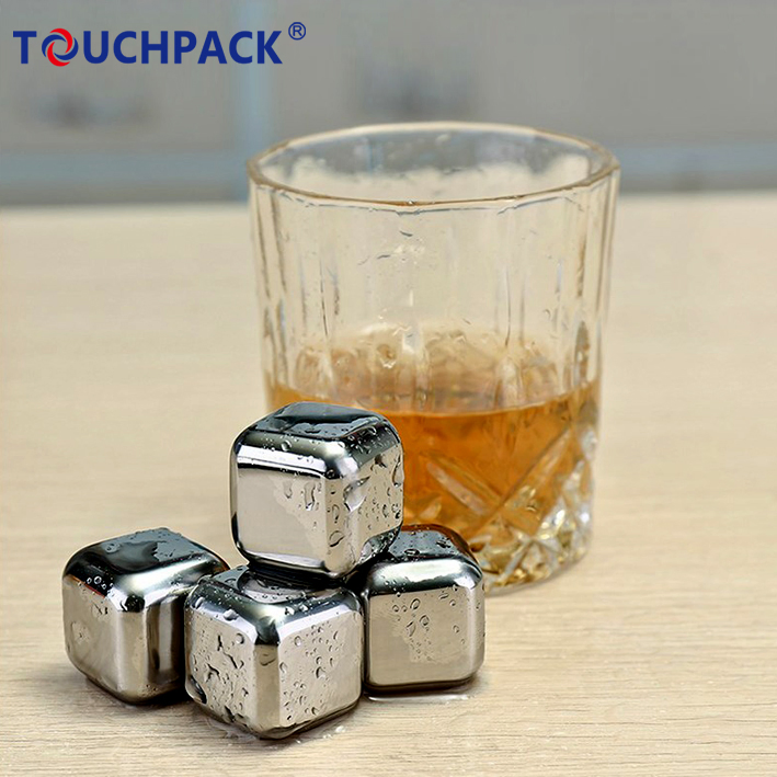 Eco-Friendly Stainless Steel Reusable Whiskey Ice Cube