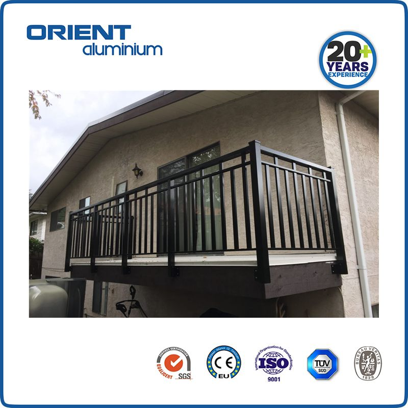 Balcony Aluminium Glass Staircase Railing System Wire Stair Glass Aluminum Railing Price
