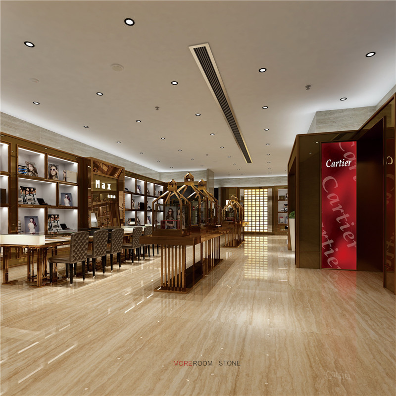 Плитка фарфоровая под травертин, 800x800 мм