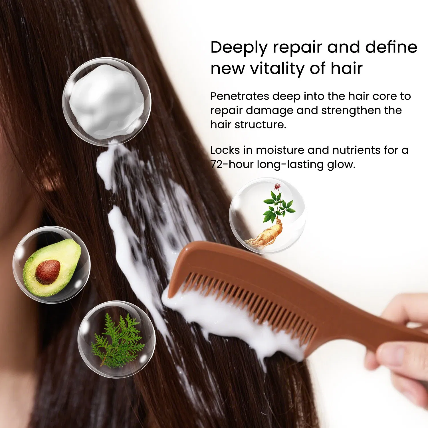 Qbeka Pure Collagen Hair Mask Prevent Breakage Moisture