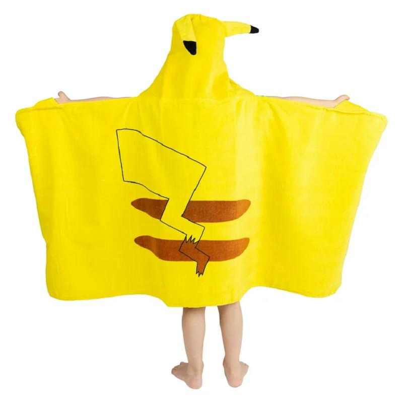 Pokemon Pikachu Kids Cotton Hooded Towel