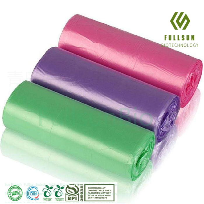 Biodegradable Restaurant Compostable Disposable Flat Roll Pack Household Kitchen Waste Garbage Bags