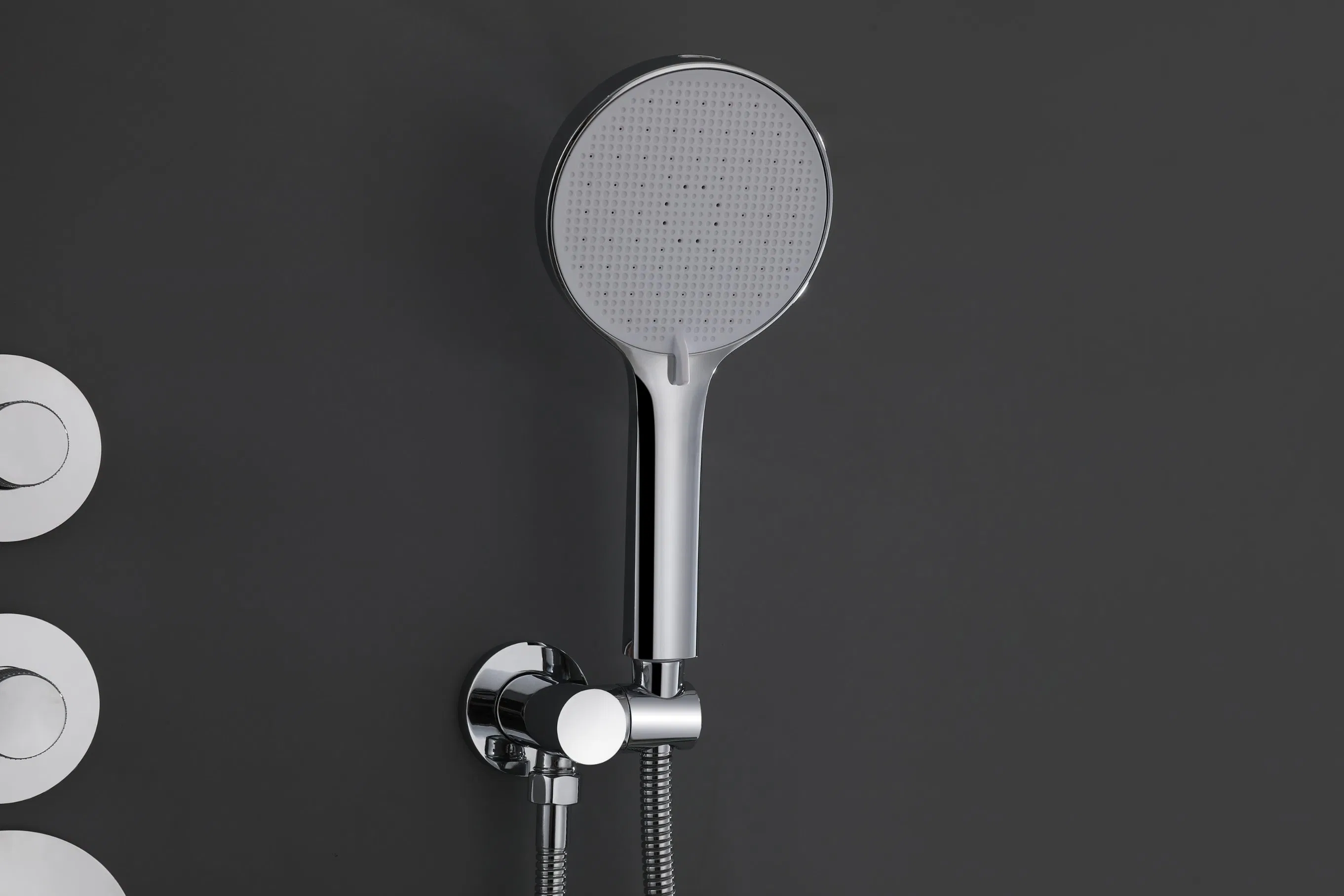 Stainless Steel Bathroom Shower Set with Trim Kit and Rain Head Complete