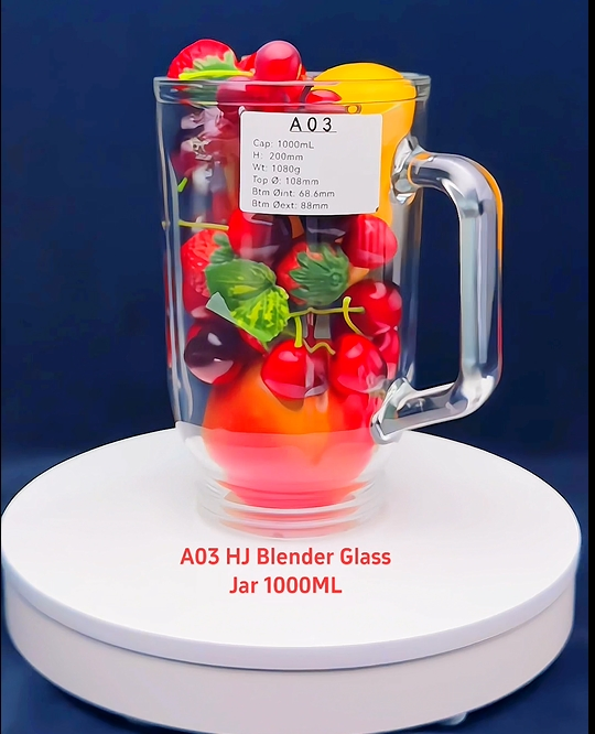 Kitchen Appliances High Quality Electric Food Blender Spare Parts Glass Jar A03