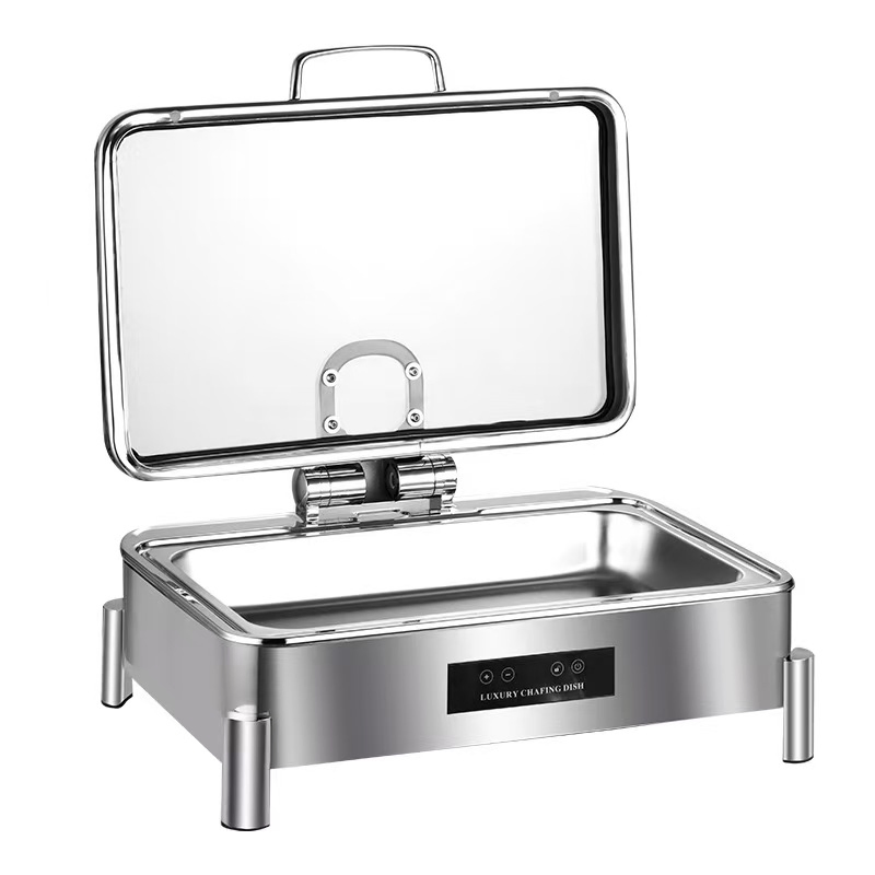 Gold Supplier Buffet Catering Equipment 6L Chafers Electric Chafing Dish for Hotel