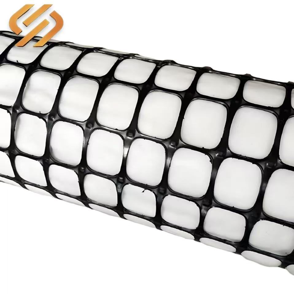 Combined Geogrid and Geotextile Biaxial Geogrid Bonded to Nonwoven Geotextile
