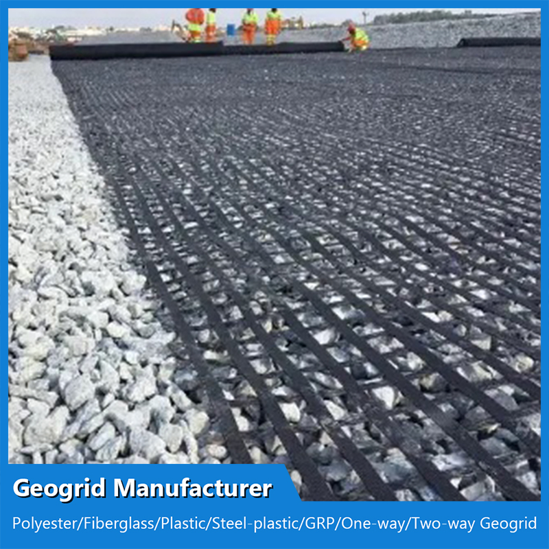 Customzied 70kn Polyester Pet Biaxial Geogrid Manufacturer for Dam and Roadbed/Slope Protection/Wall Reinforcement/Roadbed Bearing Capacity Improvement in Airfi