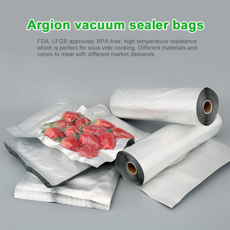 Food Grade Aluminum Foil Custom Printed Vacuum Bags