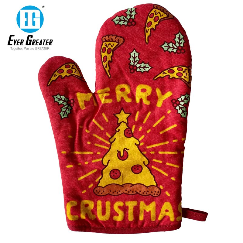 Custom Heat Resistant Print Oven Mitts Premium Cotton Oven Mitts for Christmas Gifts Personalized Cooking Accessories
