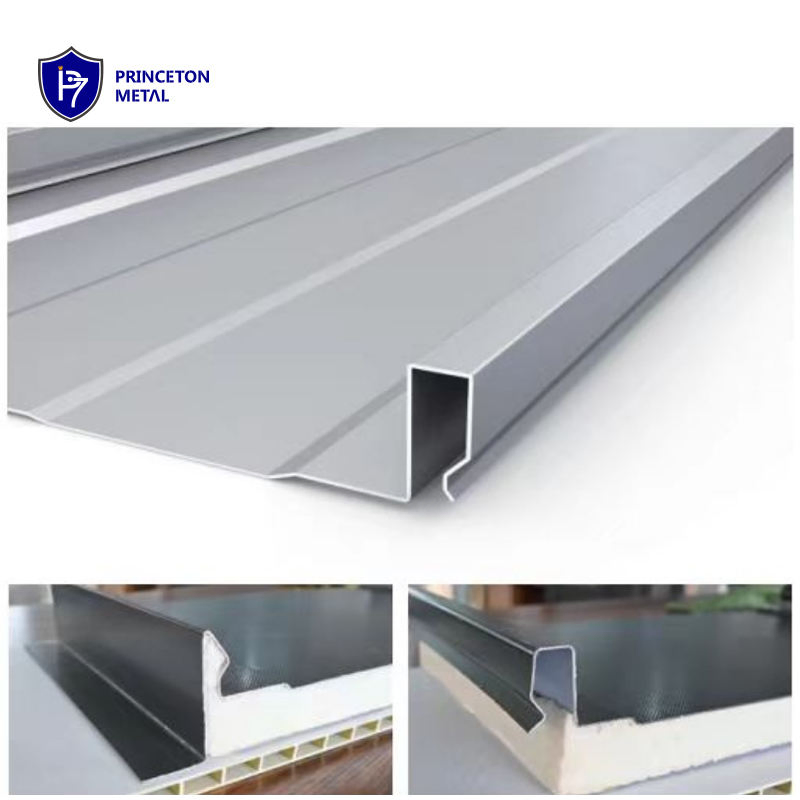 Aluminum Steel Standing Roof Seam Sheet Waterproof Easy Assemble Roof Soffit Panel