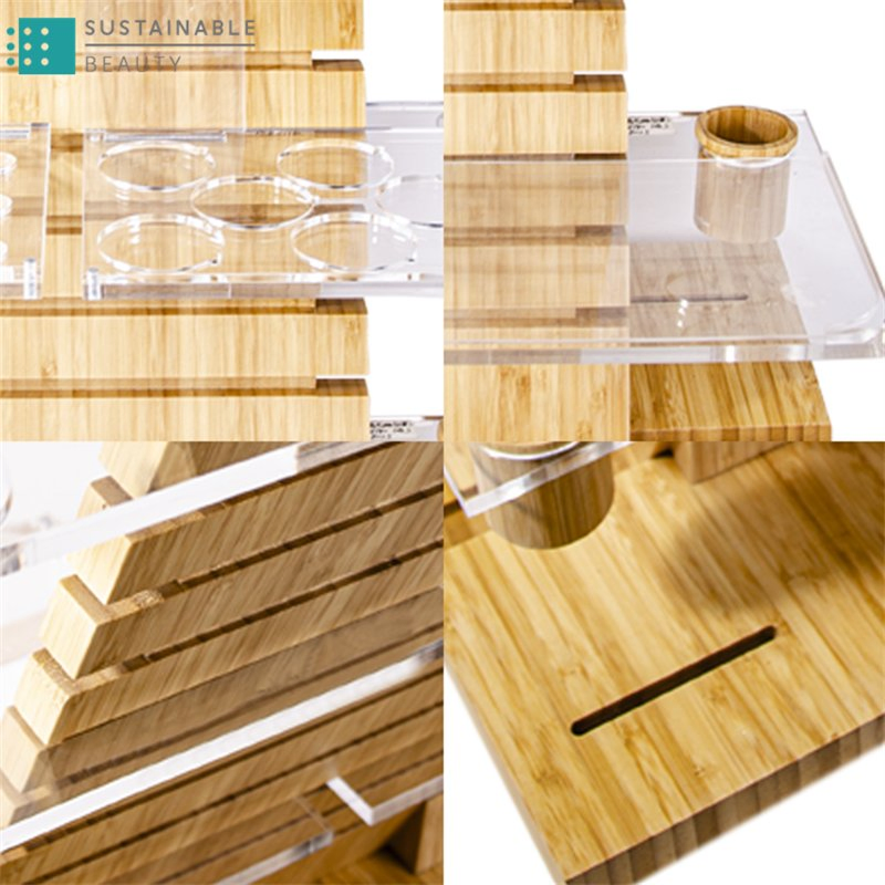 Wholesale Multifunctional Wooden Bamboo Products Display Stand