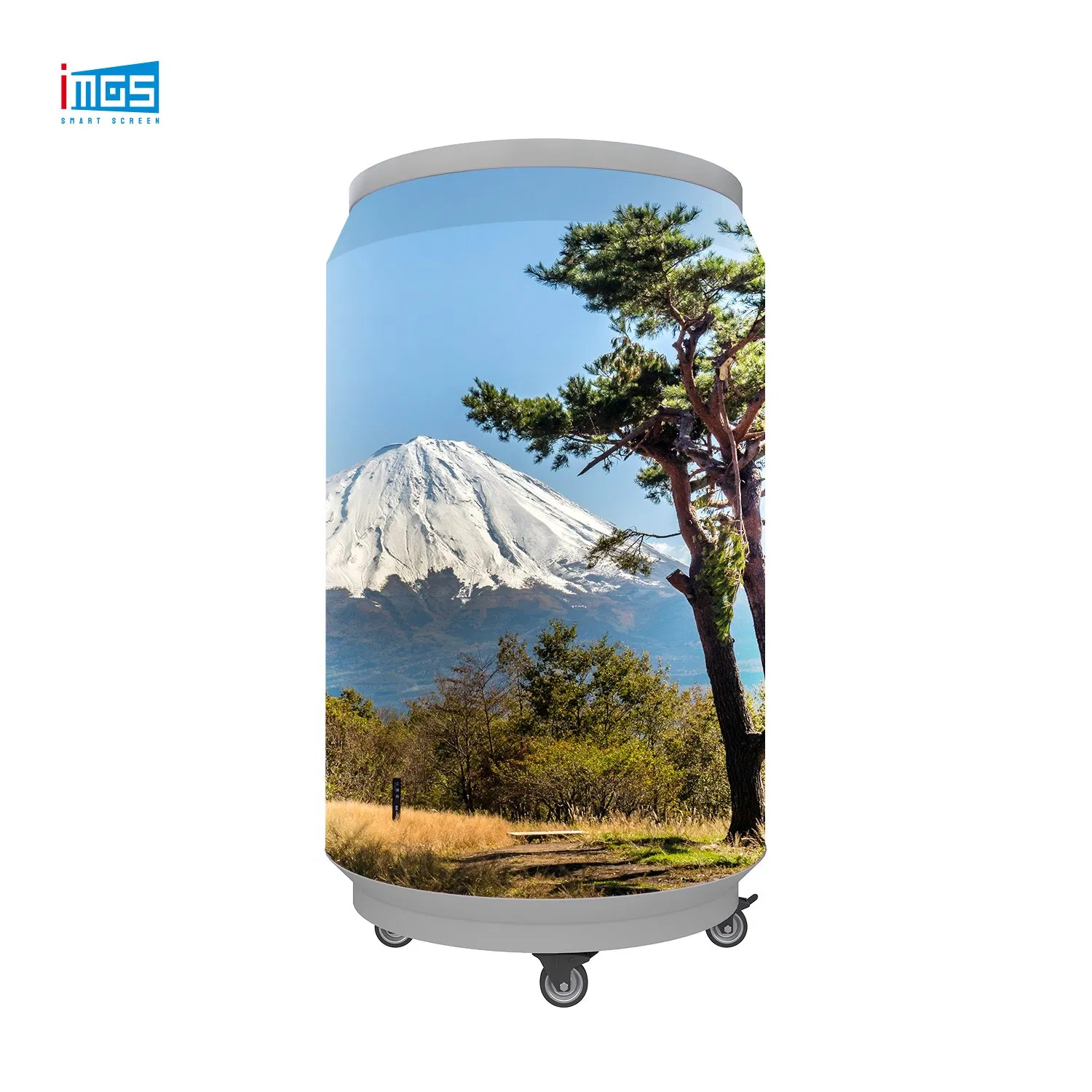 P1.86 Flexible LED Panels Mobile Advertising Display 50L High Definition Fridge