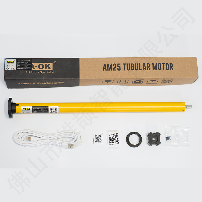 Aok Am25-1/25-Es-E-Mt Smart 25mm Tubular Motor Ios Control Connect to Phone Control