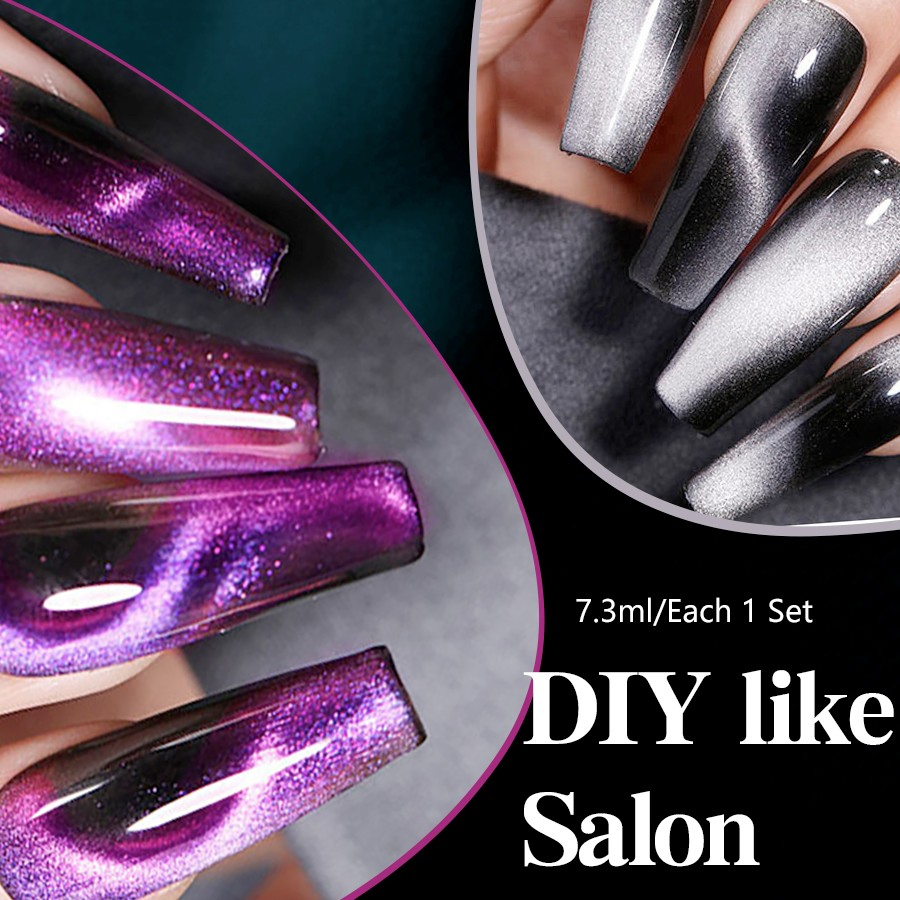 Hot Selling Diamond Crystal Glitter Cat Eye Nail Gel Non Wipe Polish ODM Private Label