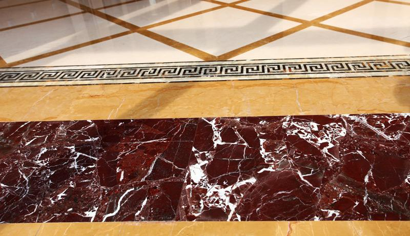 Natural Rosso Levanto Red Marble Slab Coffee Table for Kitchen Standard Countertops with Backsplash