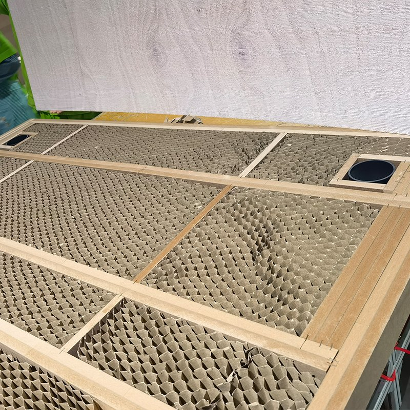 Soundproofing Honeycomb Corrugated Polyurethane Core, Inner Door Paper Core Filling Material