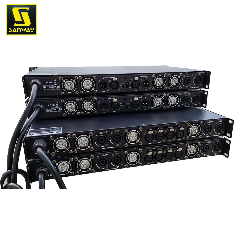 Da18K4 18000W 4 Channel 1u Class D Stereo Audio Power Amplifier
