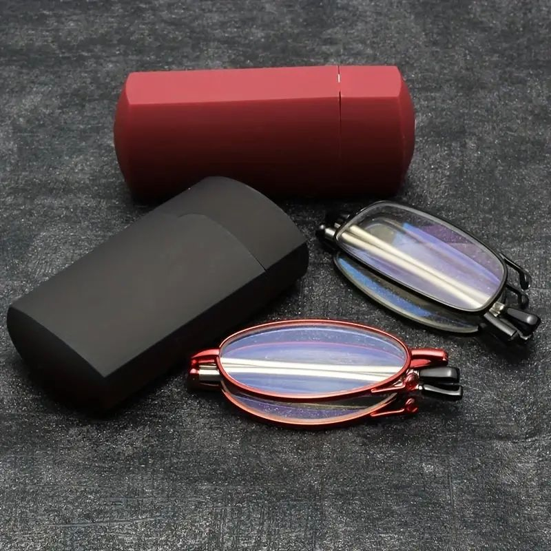 Fashion Metal Reading Glasses Unisex Portable Folding Reading Glasses