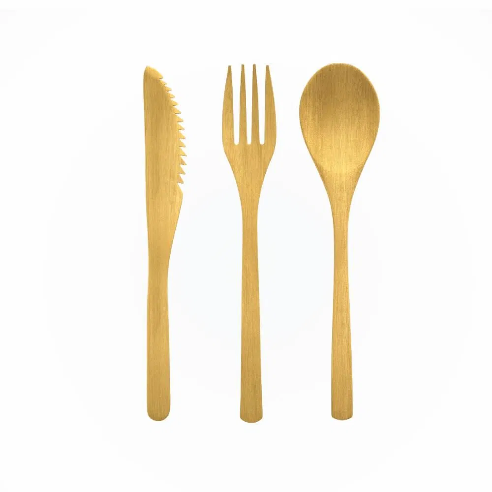 Zero-Plastic Wooden Cutlery Bamboo Cutlery Set