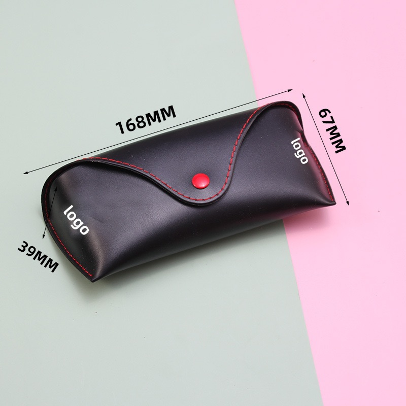 Customized Leather Accessory Gift Luxury Sunglass Storage Pouch Elegant Eyeglass Bag