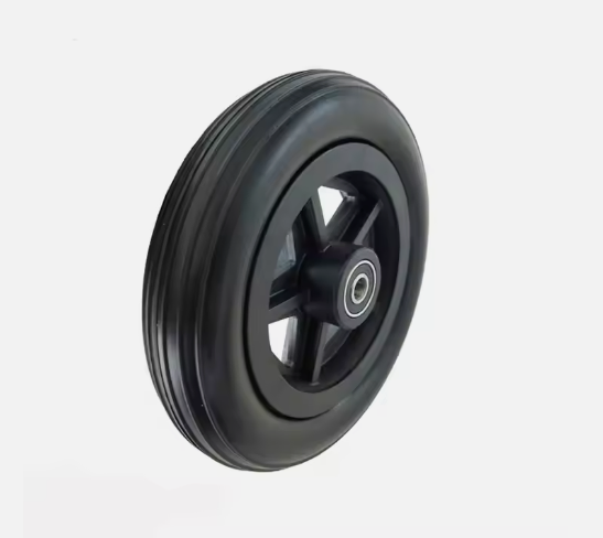 Heavy-Duty Solid Rubber Trolley Wheel with Durable Precision Bearings
