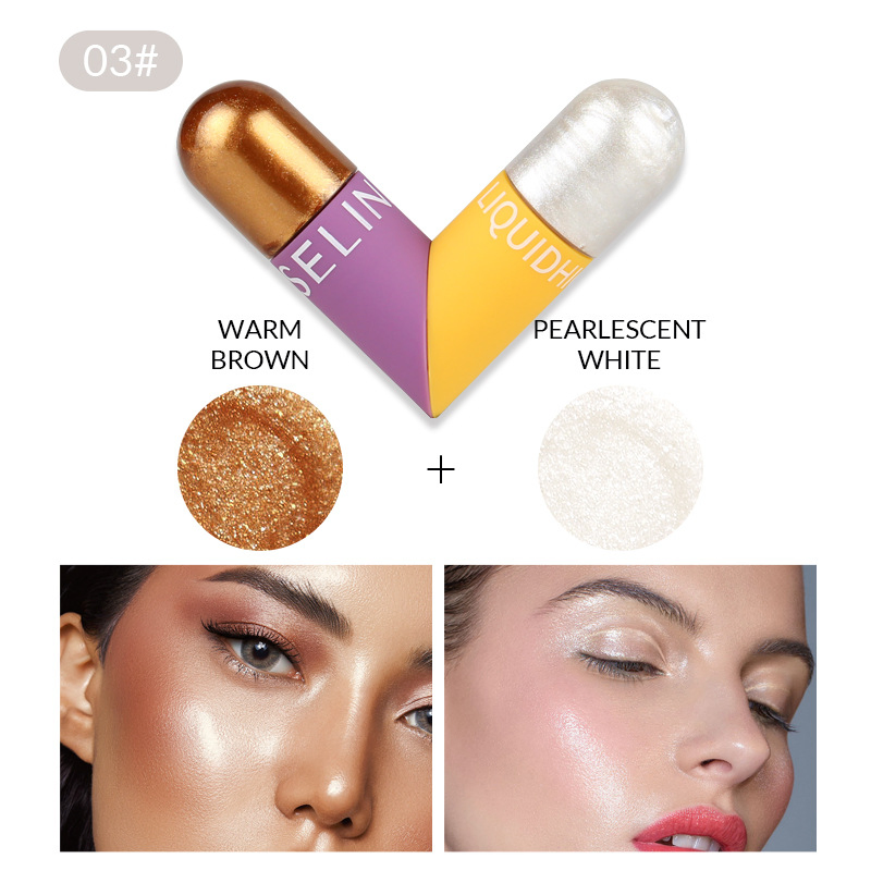 Seline Girl 5ml+5ml Dual Tube Fix Matte Eyeshadow Highlighter