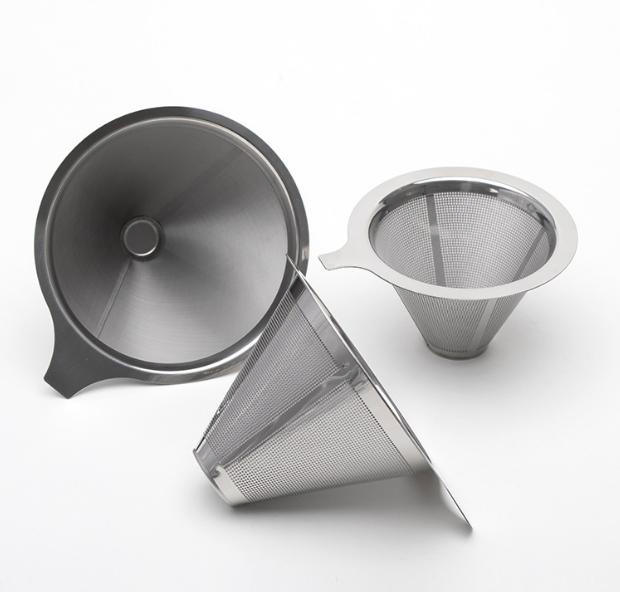 Mesh Stainless Steel Portable Reusable Pour Over Tea Coffee Filter Dripper Maker
