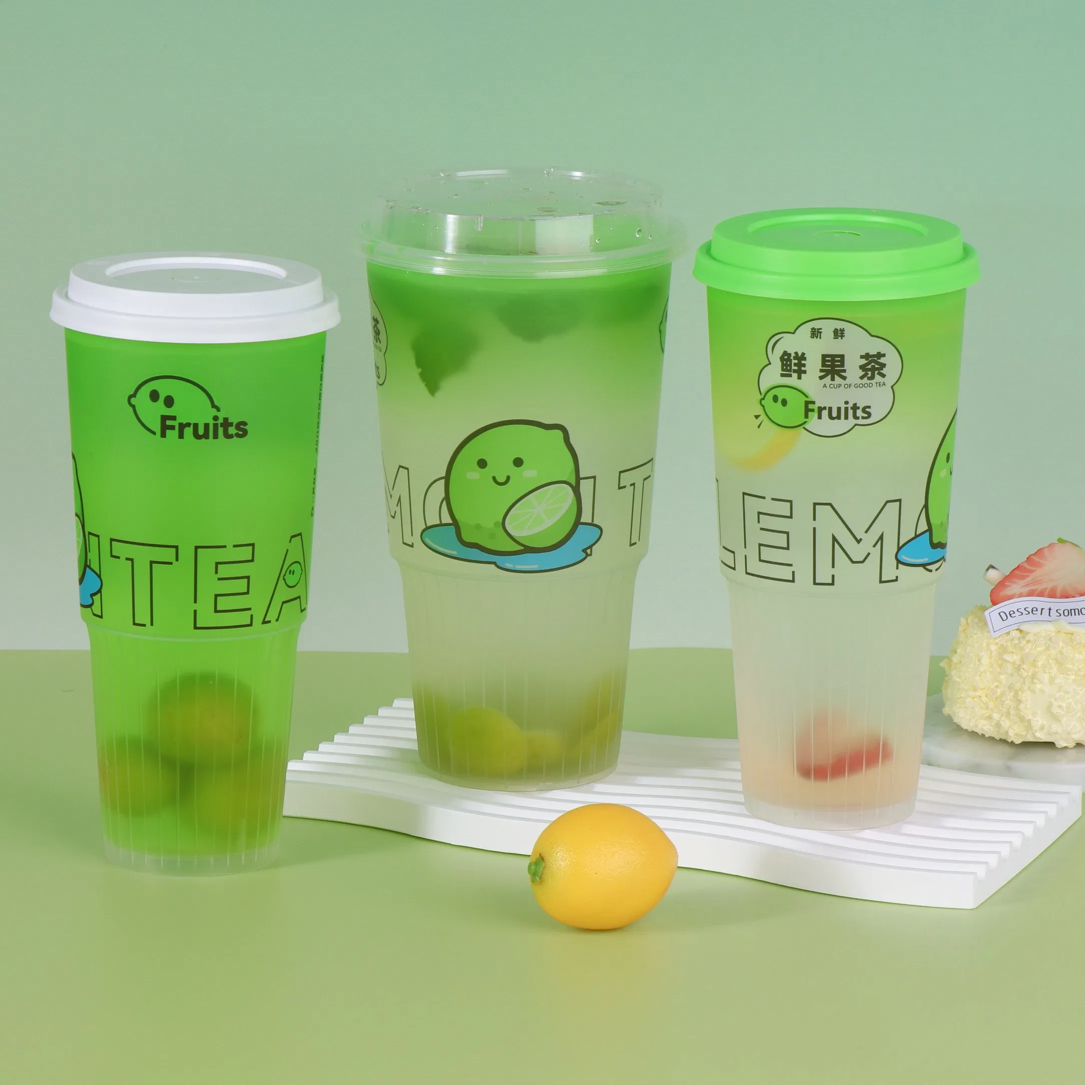 Unbreakable Food-Grade Disposable Cold Cups for Iced Tea Lemonade