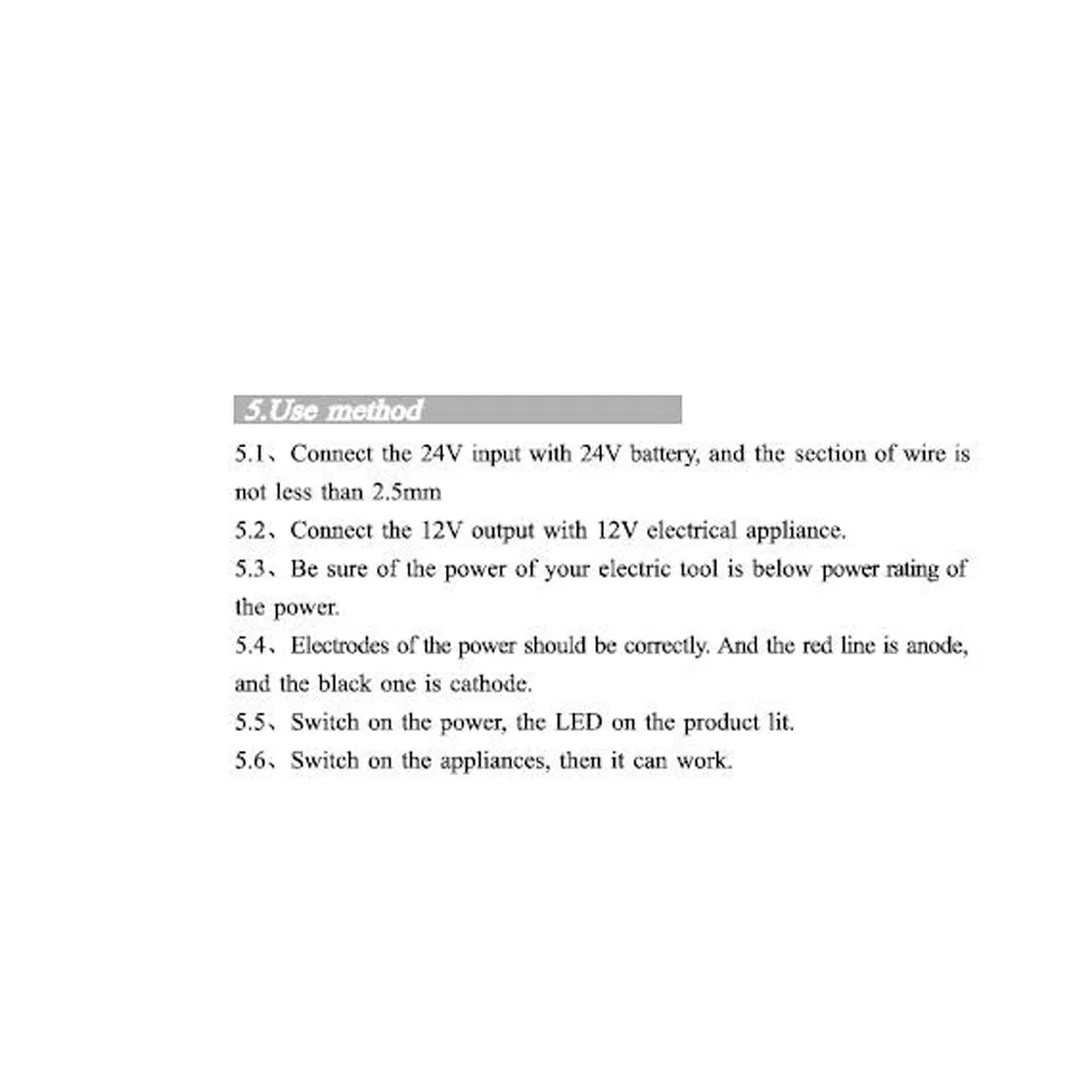 Преобразователь 24В в 12В 30А для авто