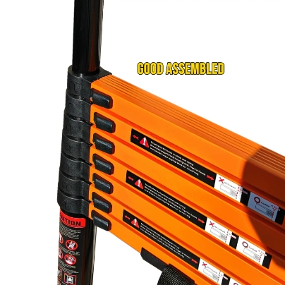 Carbon Steel Single Sided Telescopic Ladder