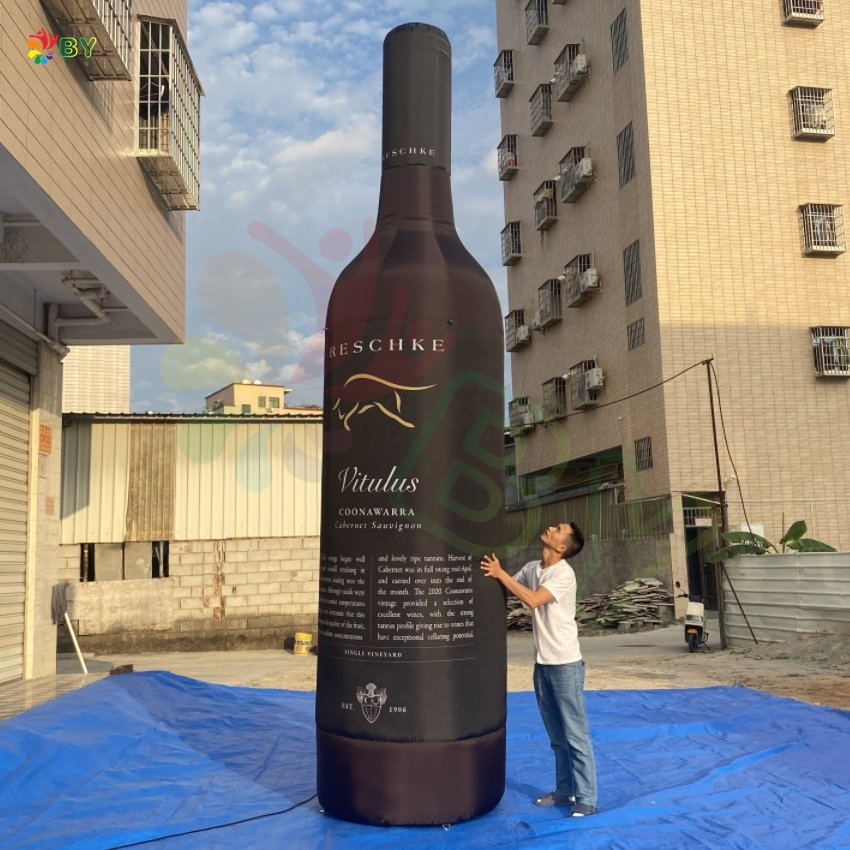 Custom Advertising Giant Inflatable Beer Bottle Inflatable Champagne Bottle