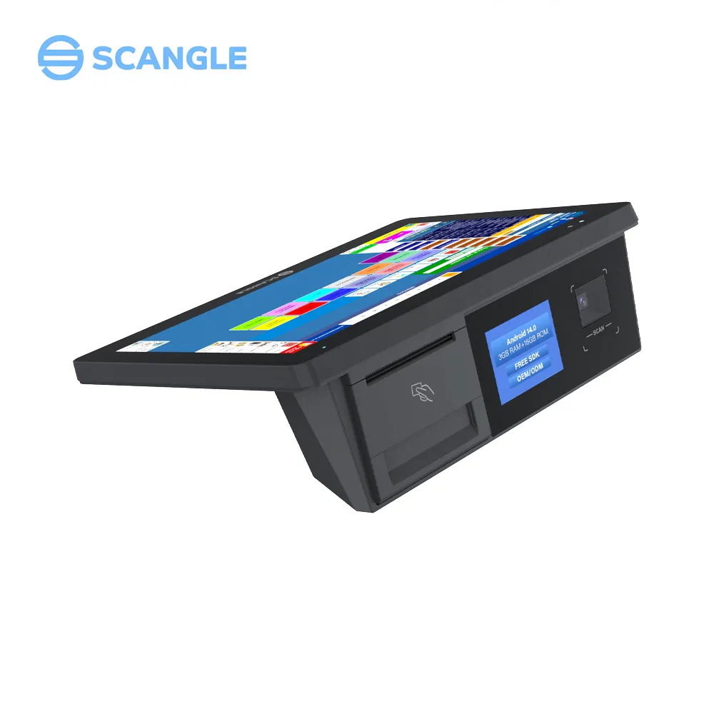 Scangle 10.1inch Touch Screen Android Handheld POS system with 58mm Thermal Printer