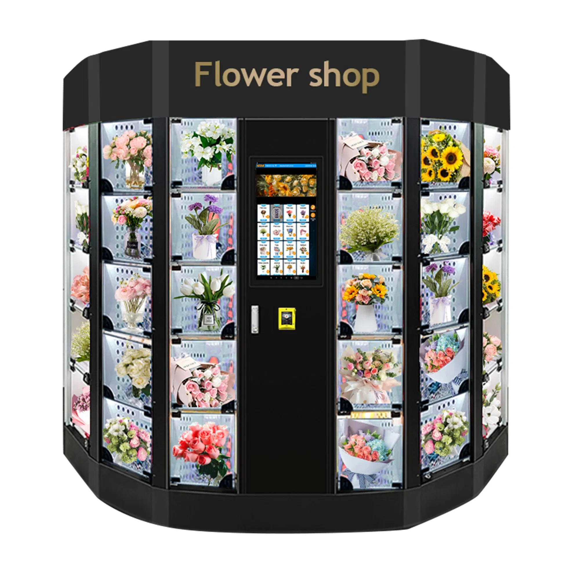 Weimi 2025 Hot Sale Smart Cooling Locker Vending Machine Fresh Bouquets Flowers Vending Machine with Refrigerator Humidifier
