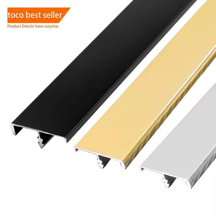 Easy Installed Furniture Production Aluminum Profile Strip Edge Tile Trim