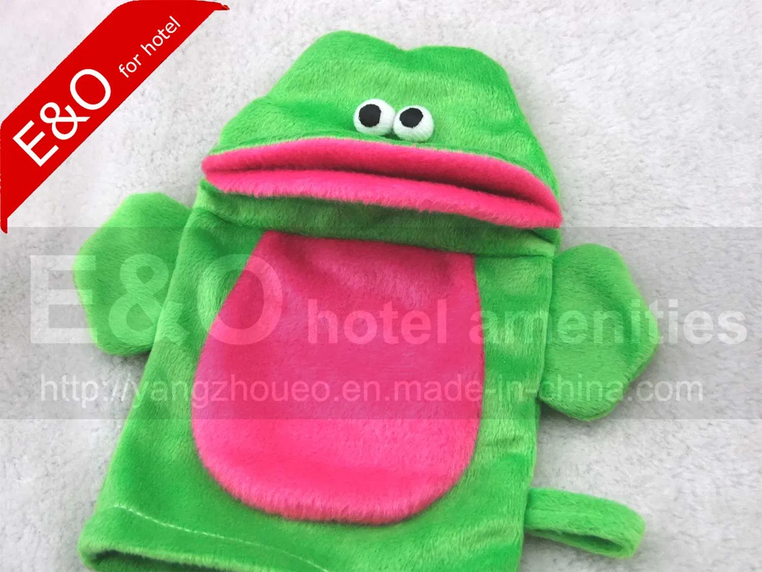Frog Baby SPA Bath Glove Exfoliating Mitt Animal Frog Hand Puppet