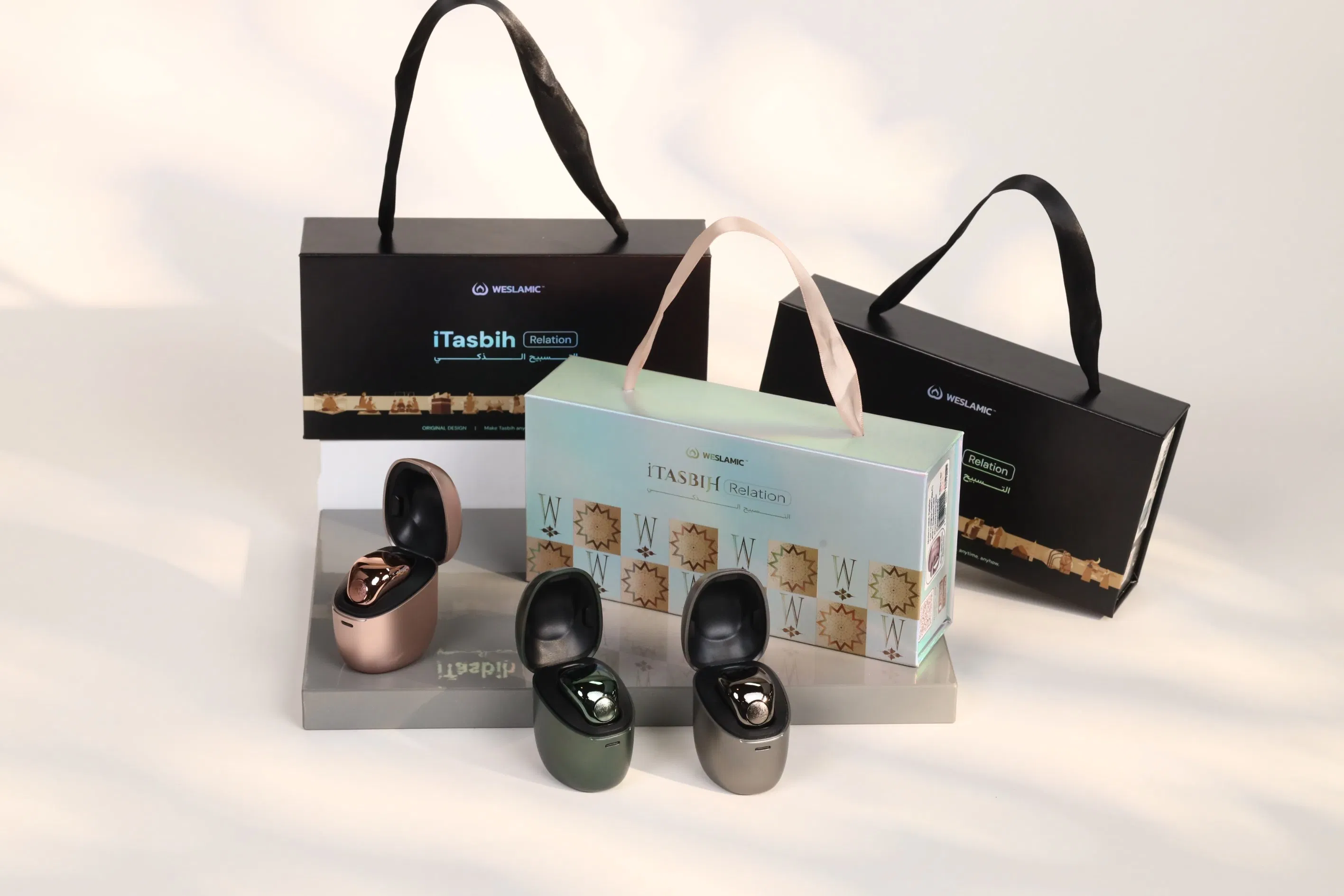 Umrah Reminder Charging Case Alarm Clock Smart Tasbih Ring Digita Zikr